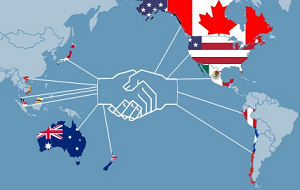 Преференциальное торговое соглашение между 12-ю странами Азиатско-Тихоокеанского региона, целью которого является снижение тарифных барьеров, а также регулирование внутренних правил в странах-участницах в таких областях как трудовое право, экология, интеллектуальная собственность и ряде других. Соглашение о создании Транстихоокеанского партнёрства было подписано 4 февраля 2016 года в Окленде, Новая Зеландия