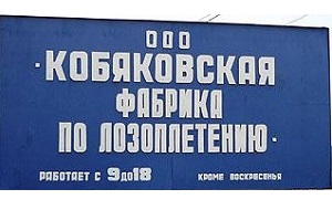 Кобяковская фабрика. Кобяковской фабрикой по лозоплетению. Село Кобяково табличка. Озон Кобяковская улица.