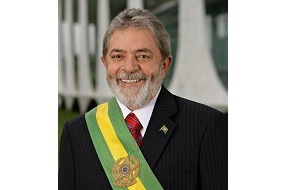 Бразильский политик, президент Бразилии с 1 января 2003 года по 1 января 2011 года. Со времён участия в профсоюзном движении известен более не по фамилии, а по прозвищу «Лула», которое является уменьшительной формой от имени Луис